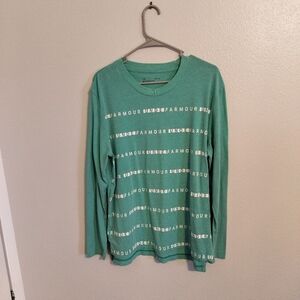 Under Armour Mens Team Tech Long Sleeve Heat Gear Loose Fit Performance TShirt L